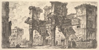 Plate 1: Del av Forum of Nerva Del av Forum of Nerva, ca. 1748. av Giovanni Battista Piranesi