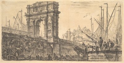 Tafel 28: Triumphbogen des Trajan in Ancona, ca. 1748 von Giovanni Battista Piranesi