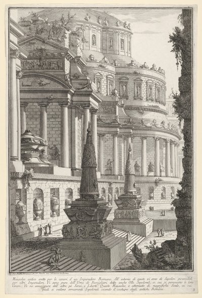 Antikes Mausoleum für die Asche eines römischen Kaisers, 1743 von Giovanni Battista Piranesi