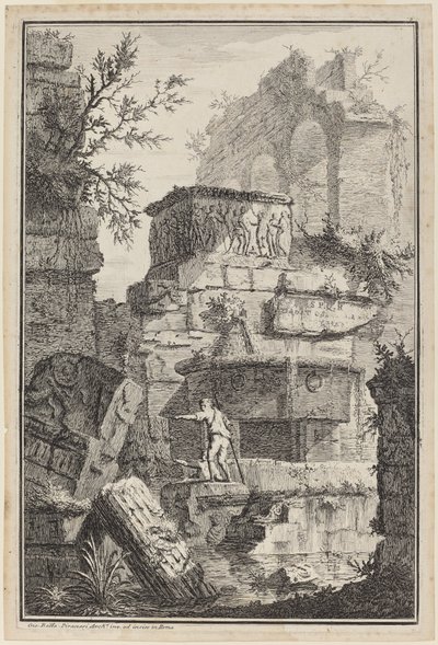 Ruiner av gamle bygninger av Giovanni Battista Piranesi