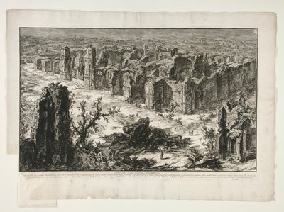 Ruinene av Antonine Baths (Ruinene av Antonine Baths [Baths of Caracalla]), fra Vedute di Roma av Giovanni Battista Piranesi