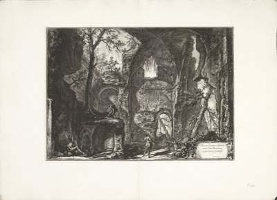 Ruine in der Villa Barberini von Giovanni-Battista Piranesi