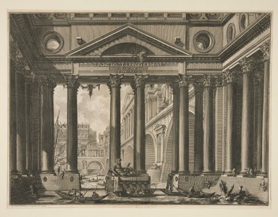 Andre frontispice av bind IV av Le Antichit? Romane av Giovanni-Battista Piranesi