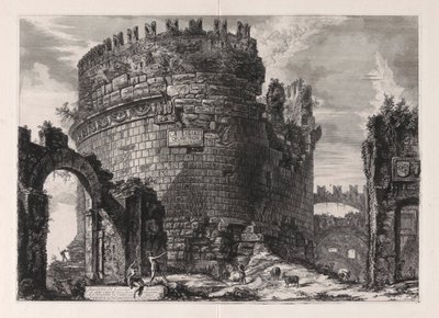 Graven til Cecilia Metella av Giovanni Battista Piranesi