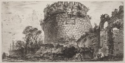 Metellas gravmonument, kalt Capo di Bove av Giovanni Battista Piranesi