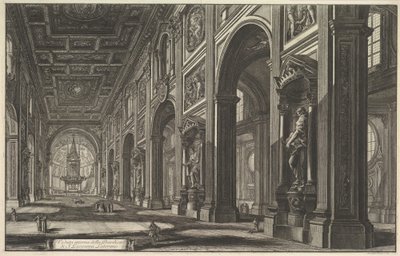 San Giovanni in Laterano, interiør, fra «Vedute di Roma» (Utsikter over Roma) av Giovanni Battista Piranesi