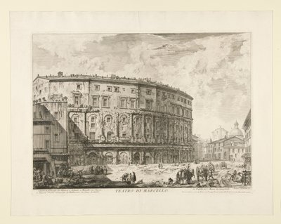 Teatro di Marcello (Teateret til Marcellus), fra Utsikt over Roma av Giovanni Battista Piranesi