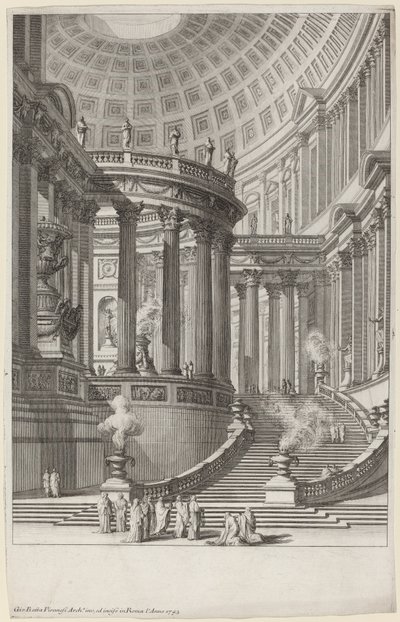 Antiker Tempel von Giovanni Battista Piranesi