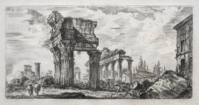 Temple of Jupiter Thunderer av Giovanni Battista Piranesi
