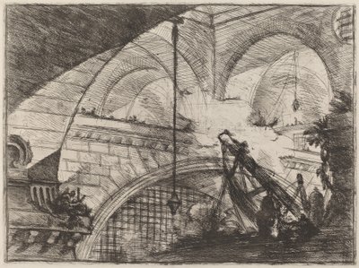 Buen med et skallpynt av Giovanni Battista Piranesi