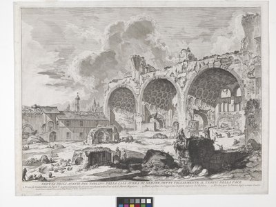 Basilica of Constantine (etsing og gravering) av Giovanni Battista Piranesi
