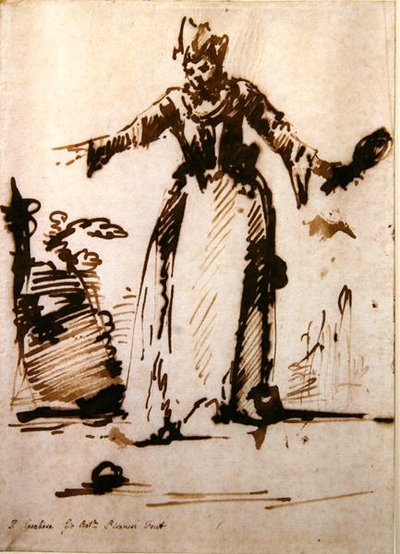 The Cavalier (penn og blekk på papir) av Giovanni Battista Piranesi
