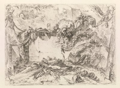 The Monumental Tablet, fra Grotteschi (Grotesques) av Giovanni Battista Piranesi