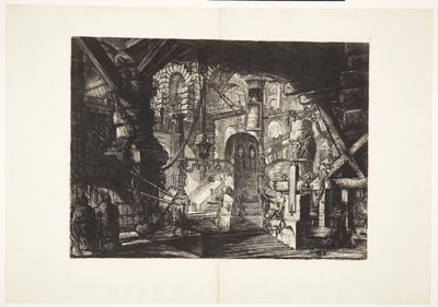 Bryggen med kjeder av Giovanni Battista Piranesi