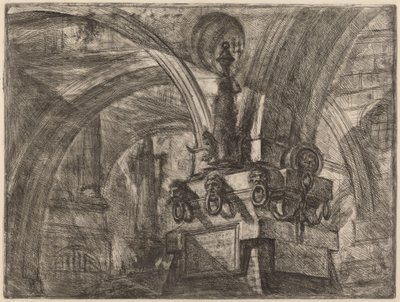 Der Pier mit einer Lampe von Giovanni Battista Piranesi