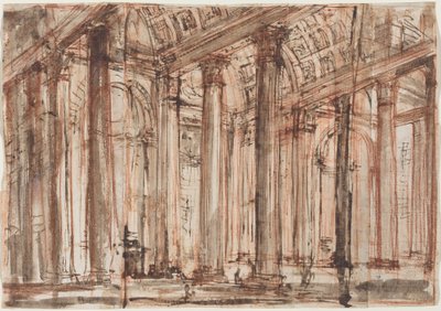 Portikoen til Pantheon av Giovanni Battista Piranesi
