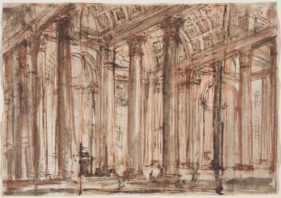 Pantheons søylegang av Giovanni Battista Piranesi