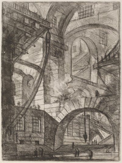 Den rykende brannen av Giovanni Battista Piranesi