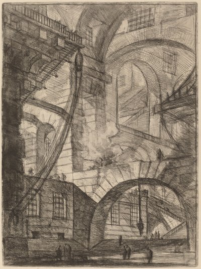 Den rykende brannen av Giovanni Battista Piranesi
