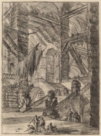 Trappen med trofeer av Giovanni Battista Piranesi