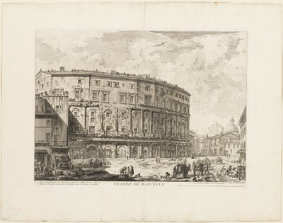 The Theatre of Marcellus, fra Views of Roma av Giovanni Battista Piranesi
