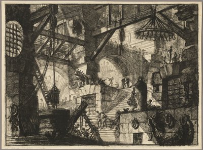 The Well, plate 13 fra Imaginary Prisons av Giovanni Battista Piranesi