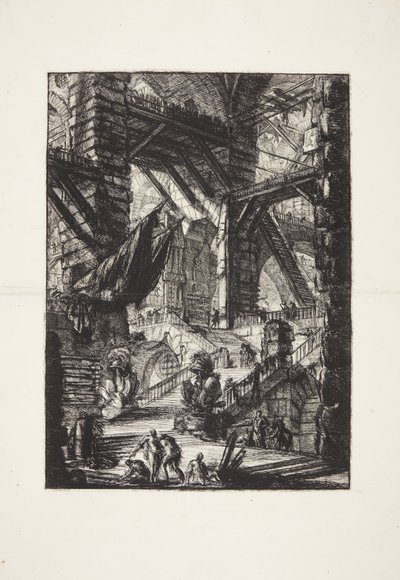 Trappen med trofeer av Giovanni Battista Piranesi