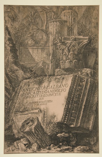 Tittelside: Antichit? d av Giovanni Battista Piranesi