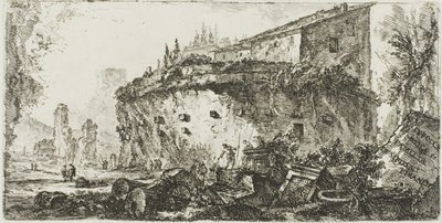 Tomb of the Scipios, plate 18 fra Some Views of Triumphal Arches og andre buer av Giovanni Battista Piranesi