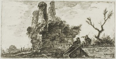 Graven til de tre Curiatii-brødrene i Albano, plate 27 fra Some Views of Triumphal Arches og andre monumenter av Giovanni Battista Piranesi
