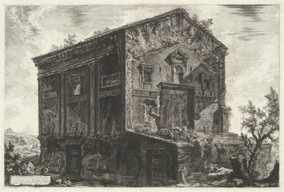 Grabmal von Aspasia Annia Regilla in Rom von Giovanni-Battista Piranesi