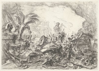 Triomfboog Dekorative innfall (tidligere serietittel) Grotesques (serietittel) av Giovanni Battista Piranesi