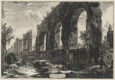 Rester av de neronske akveduktene (fra: Vedute di Roma) av Giovanni Battista Piranesi