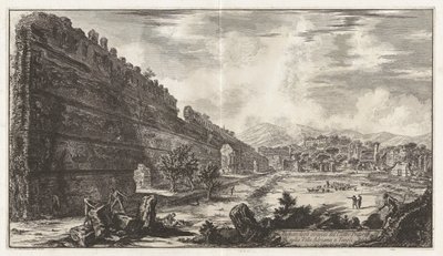Utsikt over restene av Praetorian Fort [Poecile] i Hadrian av Giovanni-Battista Piranesi