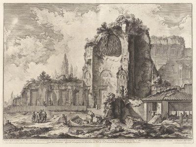 Utsikt over restene av to Triclini som tilhørte Neros gyldne hus av Giovanni Battista Piranesi