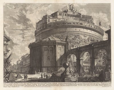 Utsikt over keiser Hadrians mausoleum (nå kalt Castel Sant
