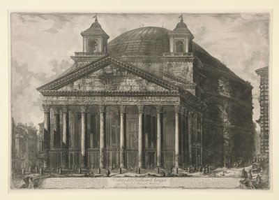 Utsikt over Pantheon d av Giovanni Battista Piranesi