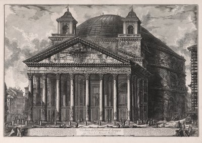 Utsikt over Pantheon d av Giovanni Battista Piranesi