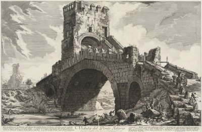 Ansicht der Ponte Salario von Giovanni Battista Piranesi