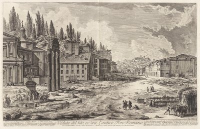 Visning av nettstedet, ov av Giovanni-Battista Piranesi
