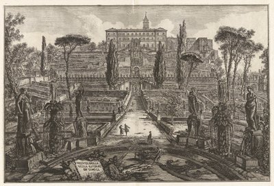 Utsikt over villaen d av Giovanni Battista Piranesi