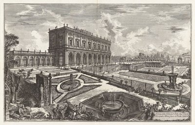 Utsikt over Villa dell av Giovanni-Battista Piranesi