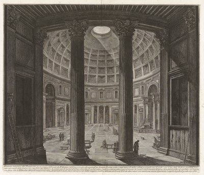 Innvendig utsikt over Pantheon av Giovanni Battista Piranesi