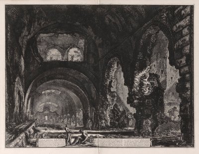 Innvendig utsikt over Villa of Maecenas av Giovanni Battista Piranesi