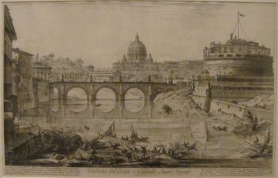 Ansicht der Brücke und des Castel Sant