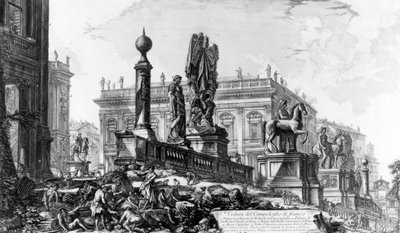 Ansicht des Kapitolinischen Hügels, aus der Serie 