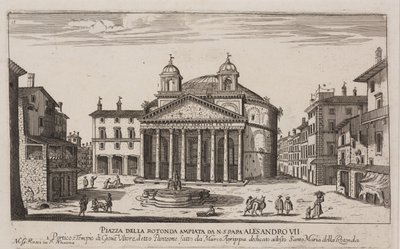 Utsikt over Pantheon, ca. 1778-92 (radering) av Giovanni Battista Piranesi