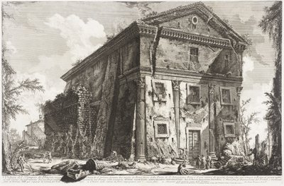 Utsikt over Bacchus-tempelet, 1760-78 av Giovanni Battista Piranesi