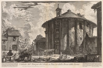 Utsikt over Roma: Cybele-tempelet av Giovanni Battista Piranesi