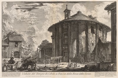 Ansichten von Rom: Tempel der Kybele von Giovanni Battista Piranesi